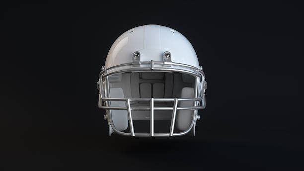 istock White American Football Helmet Front View — 3D Render 2250368149