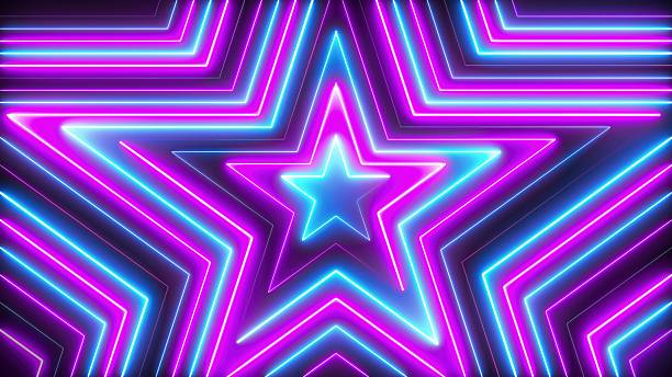 istock Stars neon tunnel 2250373006