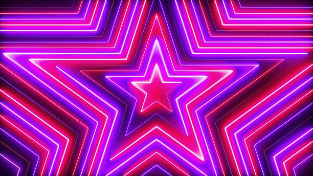istock Stars neon tunnel 2250373103