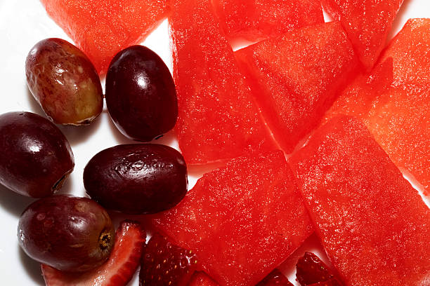 Fresh jelly fruit candies on the white background