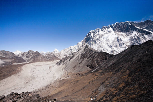 Mountains landscape from Chukhung Ri viewpoint, Nepal. Everest base camp trekking