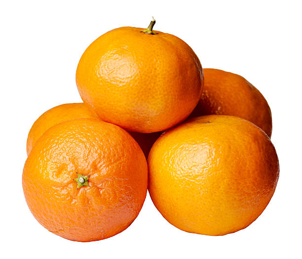 istock Clementines or mandarin oranges, Citrus reticulata, isolated on white background 2250380539