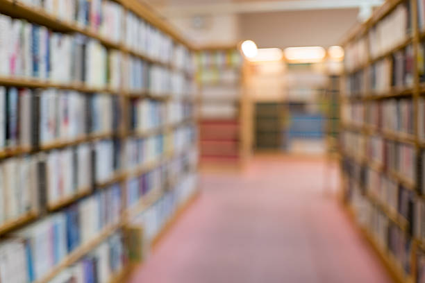 istock Soft Blurred Bookcase with Copy Space for Education and Research 2250381573