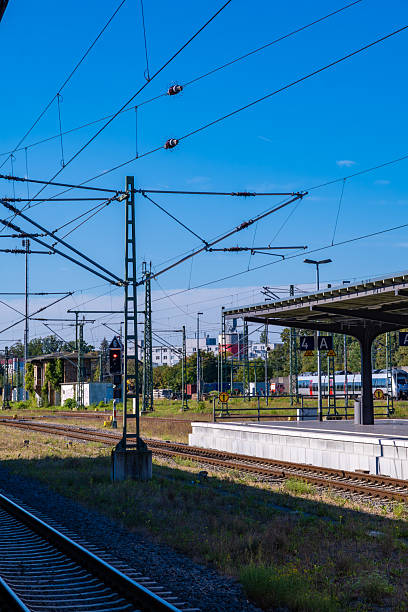 istock Railway Tracks and Overhead Power Lines 2250384024