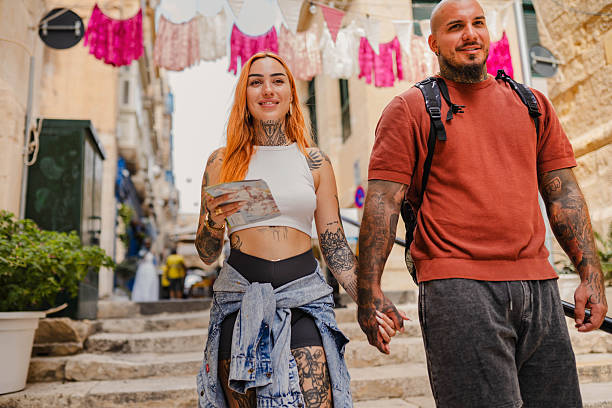 istock Young couple looking at sights 2250385626