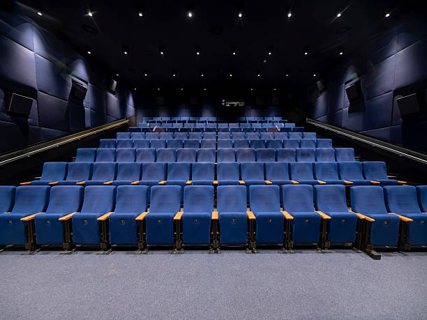 istock Cinema Theater Blue Seats 2250399748