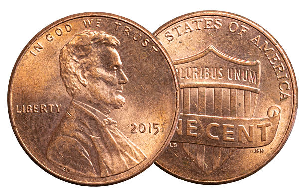 istock 1 american cent coin on a white background 2250409340