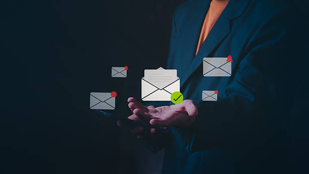 istock Ready to go communications and work technology business. Digital communication concepts. Mobile inboxes, real-time notifications and online messaging systems, spam, and ransomware. 2250429299