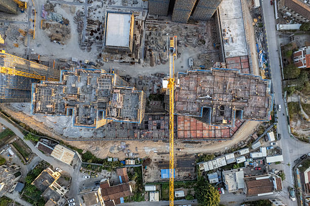 istock Overlooking urban real estate construction sites 2250437184