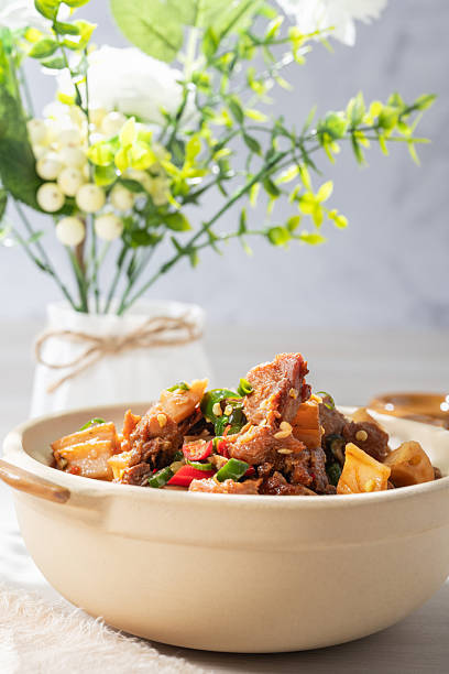 Spicy Chicken with Green Peppers, Sichuan Cuisine