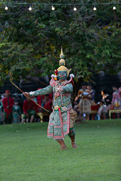 Phimai, Nakhon Ratchasima, Thailand - 2025/08/11: Traditional Thai dance performance during the 2025 Phimai Festival in Nakhon Ratchasima. d