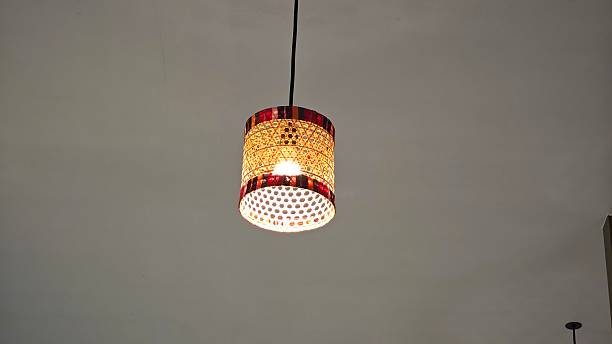 istock Beautiful weave hanging light, decoration. 2250443544
