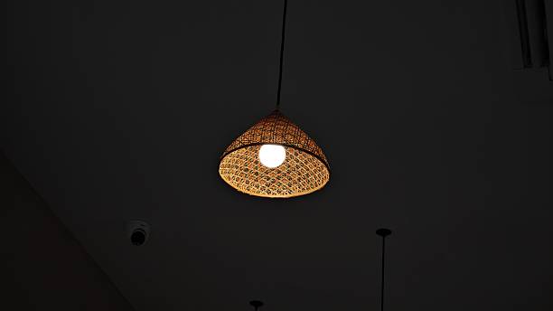 istock Beautiful weave hanging light, decoration. 2250443557