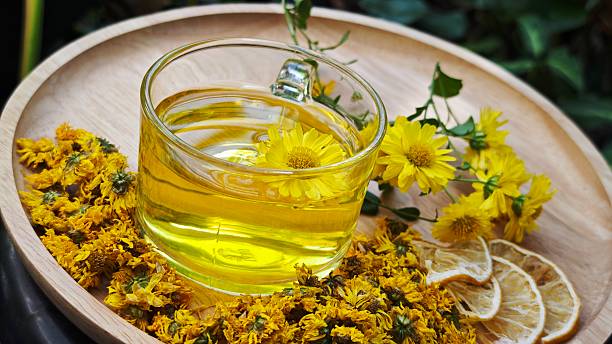 istock Chrysanthemum tea. Herbs and medical drink. 2250446968