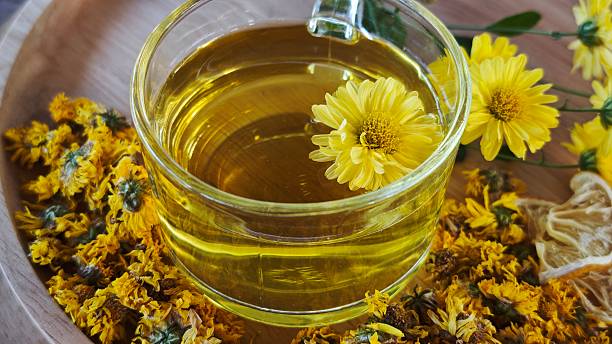 istock Chrysanthemum tea. Herbs and medical drink. 2250446969