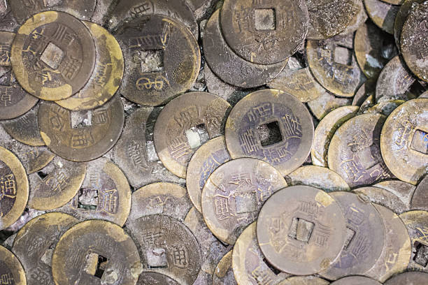 Japanese money, bills and coins