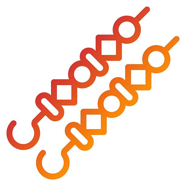 Vector Design Shish Kebab Icon Style