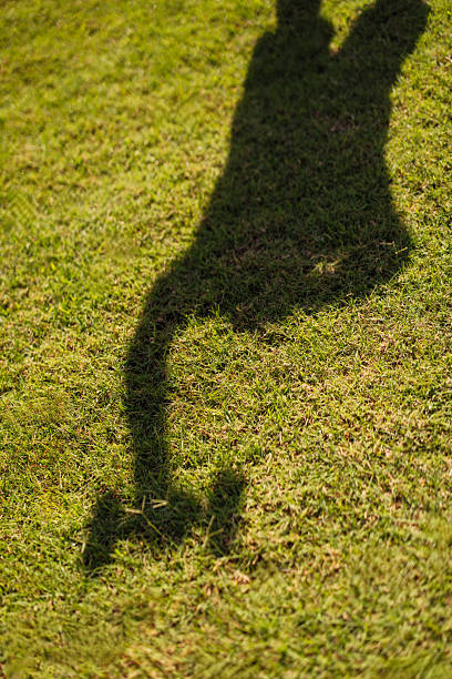 istock Shadow of a person on sunlit grass creates a dramatic outdoor silhouette 2250483016