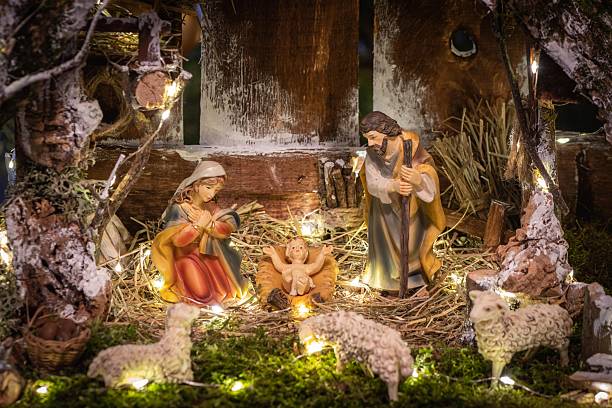 istock Handmade Nativity scene, in Italian presepio or presepe, or Bethlehem 2250487199