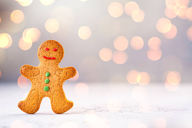 istock Delicious Christmas cookie. Gingerbread man cookie. 2250500286