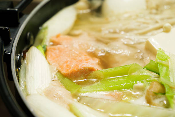 A hot pot dish packed with seafood and vegetables, a winter specialty