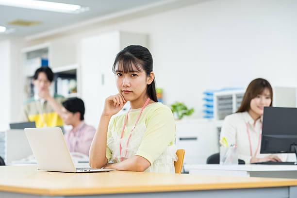 Young businesswoman working in the office
