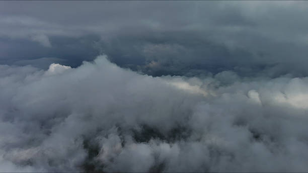 istock Aerial high view of dramatic clouds 2250504488