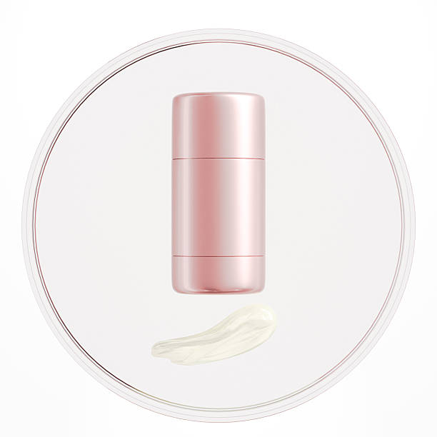 istock rose gold foundation stick mockup, luxury metallic sunscreen Stick packaging, gold electroplating makeup twist up tube packaging, Cylindrical Deodorant Packaging, Rotating makeup blush cream container 2250506389