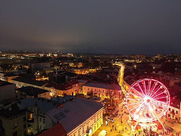 istock Kielce - Poland - Christmas tree lights on the square 2250507498