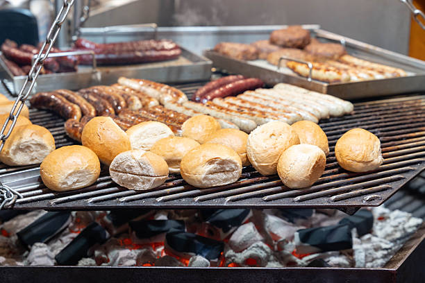 istock Dresden, Germany are being cooked over a traditional grill 2250508929