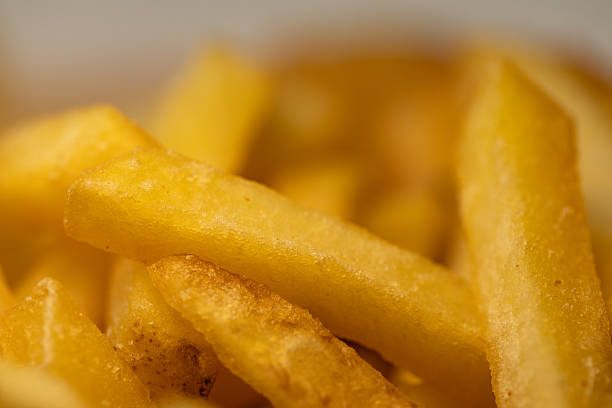 Crispy Golden French Fries, Appetizing Macro Shot