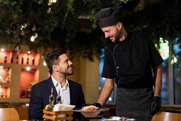 Fine dinning stock photo