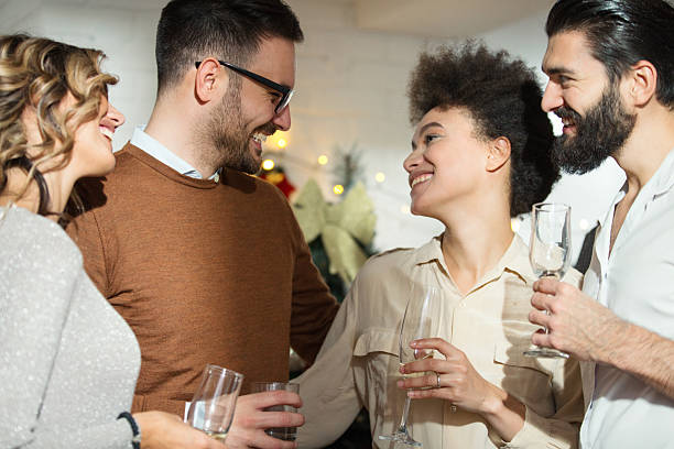istock Christmas party at home. 2250539355