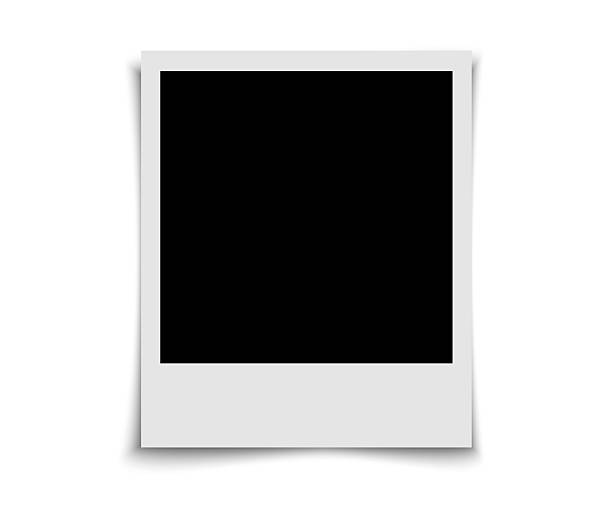 istock Polaroid photo frame template. Album memories card. Empty white photo frame mockup. Retro photo with shadow on transparent background 2250540232