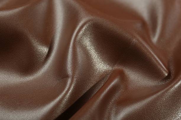 istock Brown natural leather as background, above view 2250542534