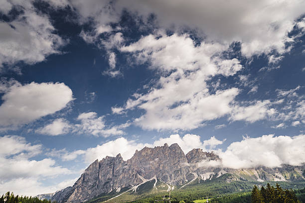 mountains peak in the dolomites