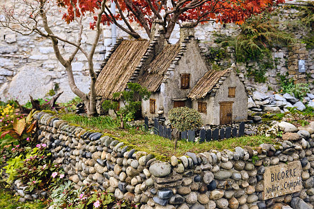 Handmade Wooden house model outdoor