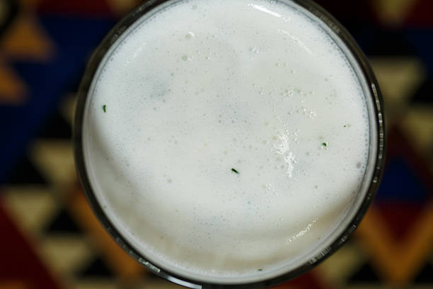 istock Refreshing Turkish drink Ayran in a glass goblet 2250558675