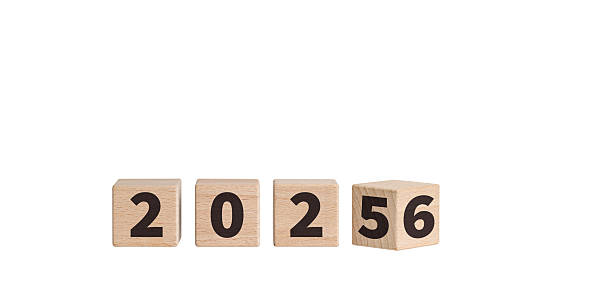 istock Wooden Blocks with 2025-2026 Text on White Background for New Year Celebration 2250568736