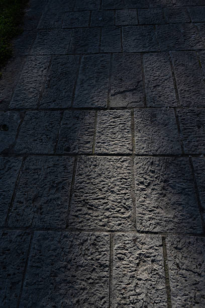 istock A close-up of a textured stone wall illuminated by soft, angled light. The shadows cast on the stone highlight depth and detail. 2250573711