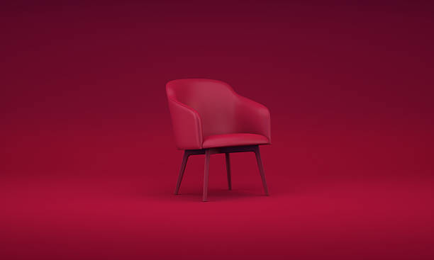 istock 3D Viva Magenta Modern Armchair in Minimal Studio Setting 2250580527