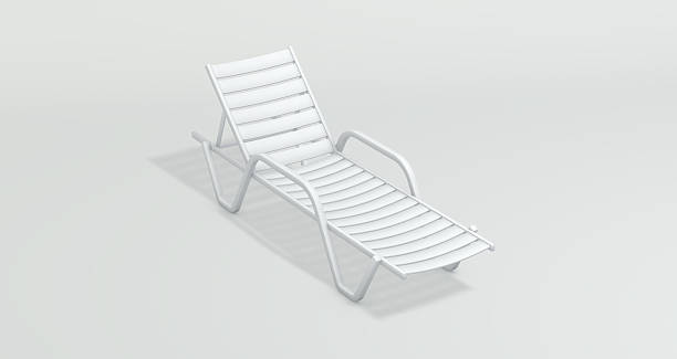 istock 3D White Beach Lounge Chair in Minimal Studio 2250580711
