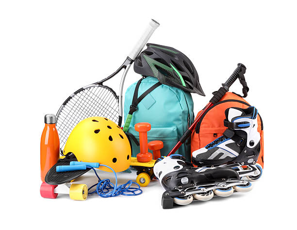 istock Many different sports equipment isolated on white 2250586741