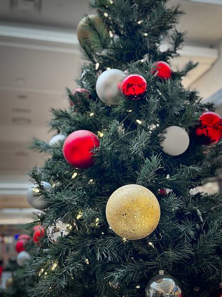 istock Festive Christmas Tree with Ornaments 2250596597