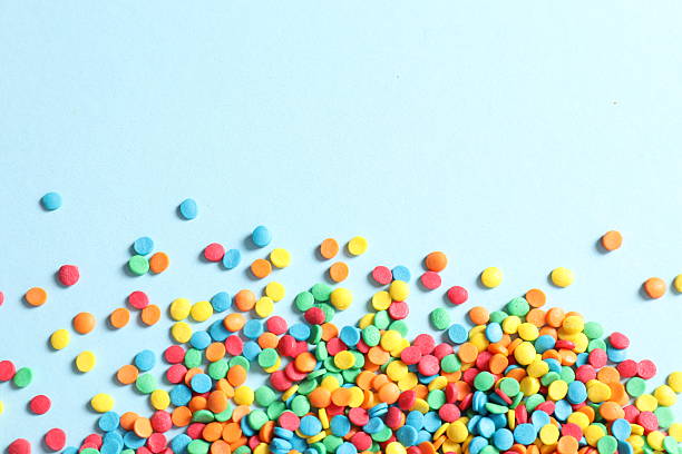 istock Colorful confetti close up, holiday conception 2250596892