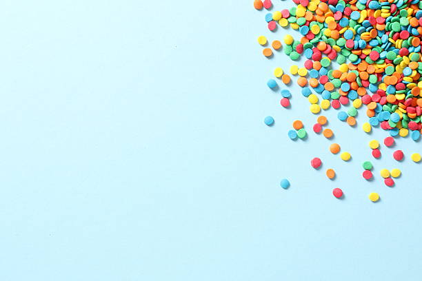 istock Colorful confetti close up, holiday conception 2250596917