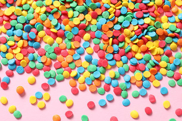 istock Colorful confetti close up, holiday conception 2250597065