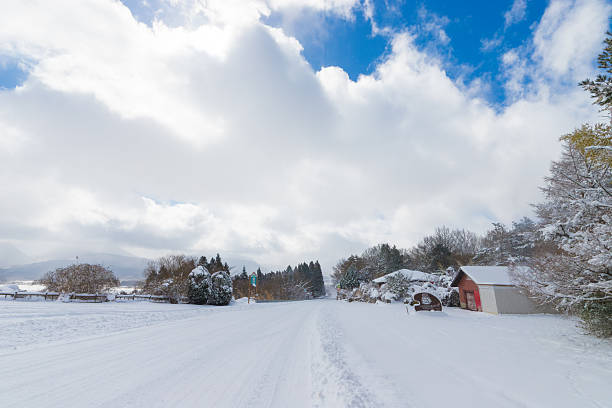istock Snowy scenery in Kokonoe Town (Kokonoe Town, Oita Prefecture) 2250598188