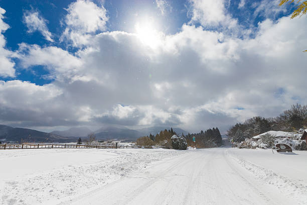 istock Snowy scenery in Kokonoe Town (Kokonoe Town, Oita Prefecture) 2250598206
