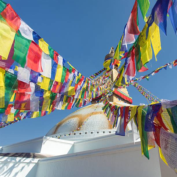 istock Boudhanath stupa prayer flags Kathmandu buddhism Nepal 2250601471